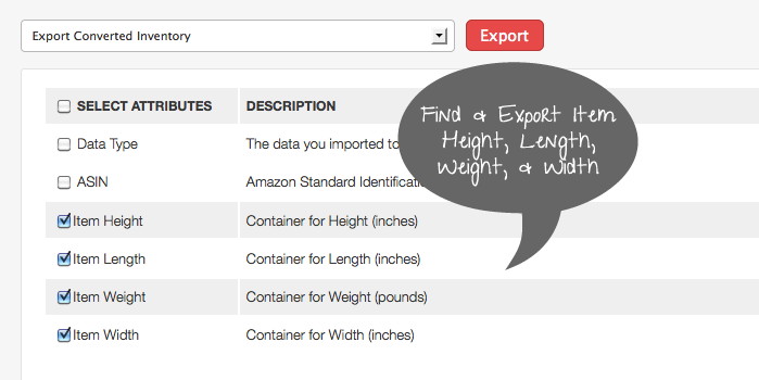 Amazon Height, Length, Width, Weight